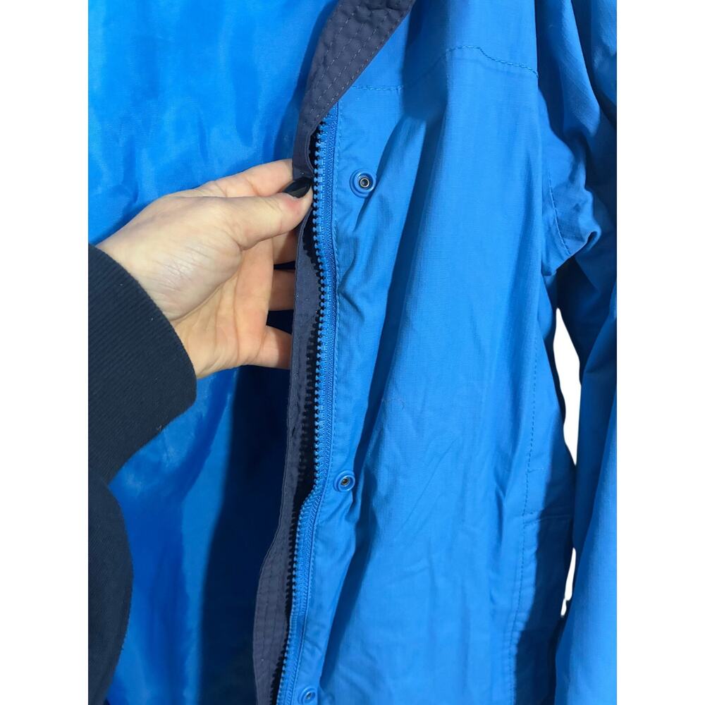 Jack Murphy Blue Waterproof Rain Jacket Nylon Outdoor Windbreaker Women 8 Gorp - Picture 3 of 7